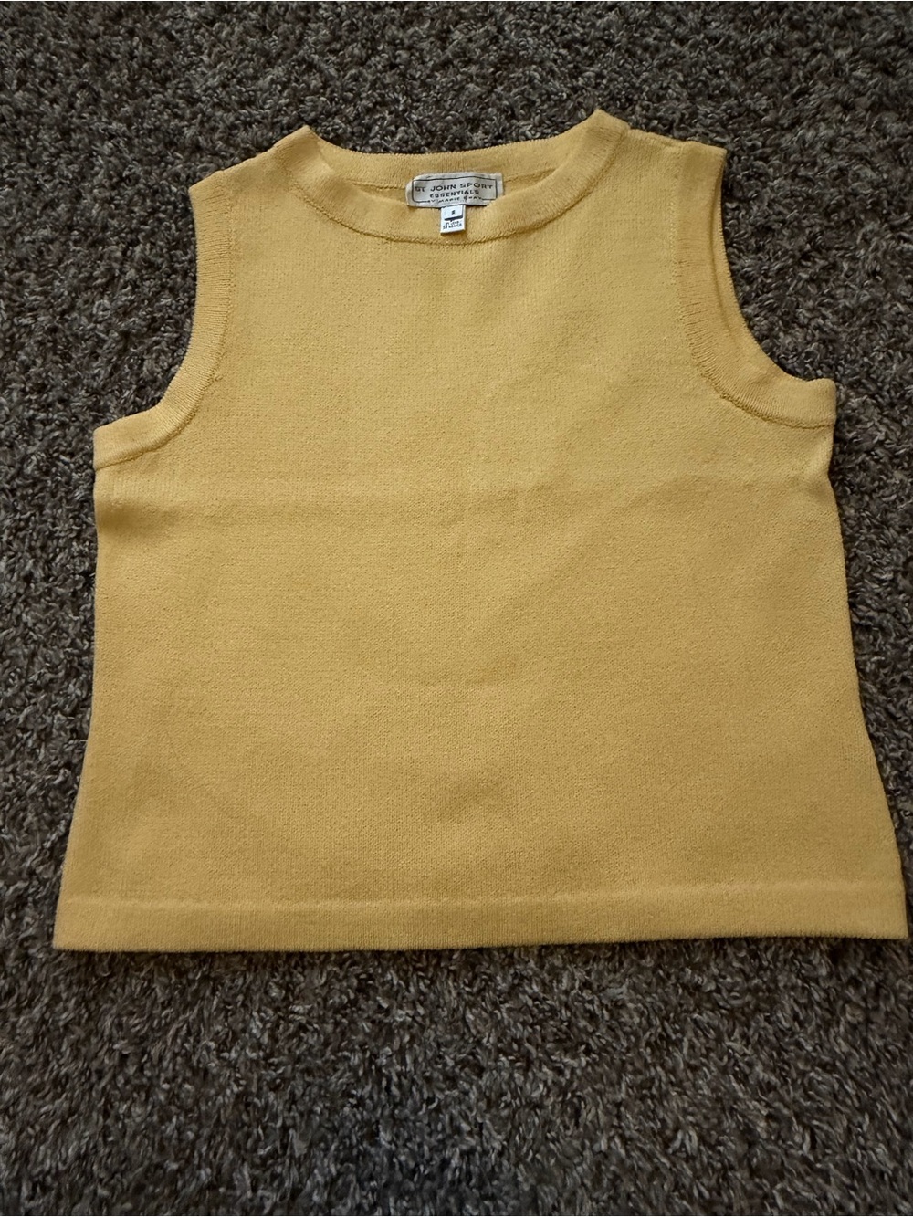 St. John Sleeveless Knit Tank - Butter Yellow